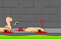 Menembak-permainan-gore-cacing-zombie